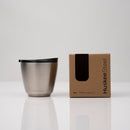 6oz HuskeeSteel Cup & Lid - Brushed steel