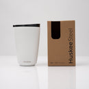 12oz HuskeeSteel Cup & Lid - White