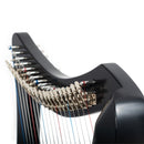MMX celtic harp in black - 19 strings