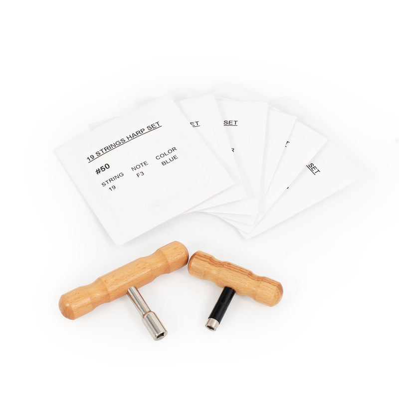 MMX celtic harp in black - 19 strings