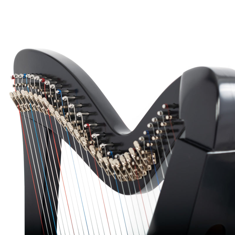 MMX celtic harp in black - 29 strings