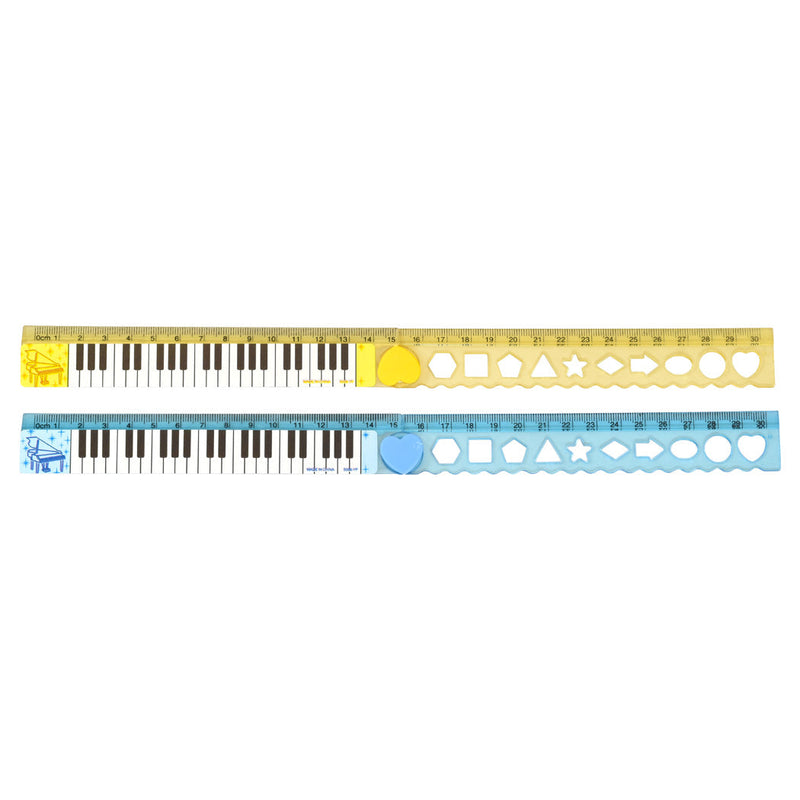 6" Ruler With Keyboard Design