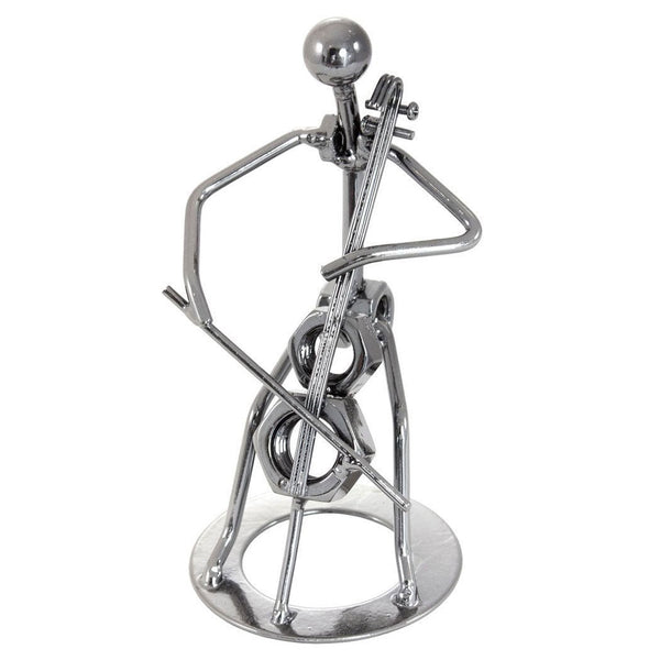 Nuts & bolts iron man figurine - cellist