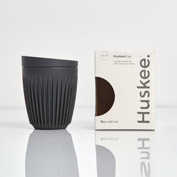8oz HuskeeCup with Lid - Charcoal