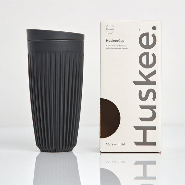 16oz HuskeeCup with Lid - Charcoal