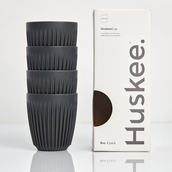 8oz HuskeeCup 4-pack - Charcoal