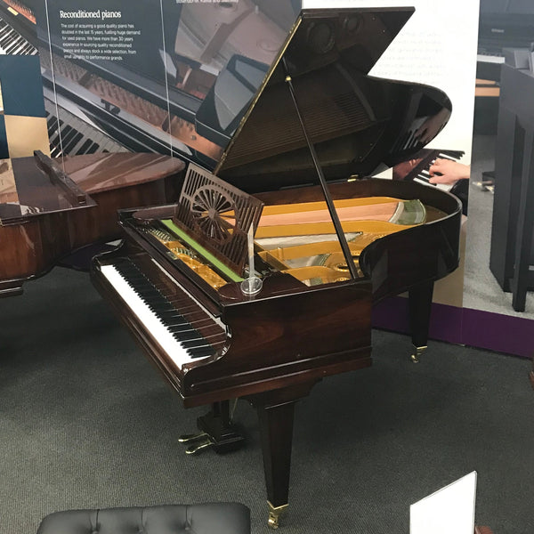 Restored Bechstein Model M grand piano in polished rosewood