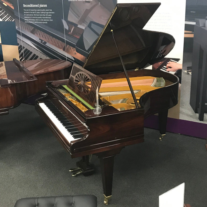 Restored Bechstein Model M grand piano in polished rosewood