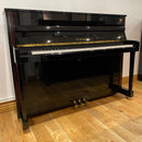Pre-owned Yamaha LX113T upright piano in polished ebony - A1