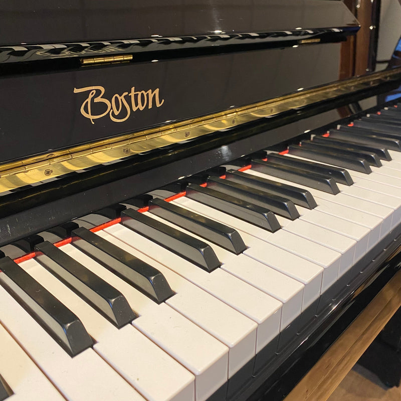 Pre-owned Steinway Boston UP132 upright piano in polished ebony