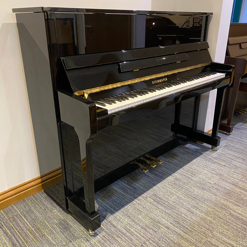 Pre-owned Steinmayer S118 upright piano in polished ebony