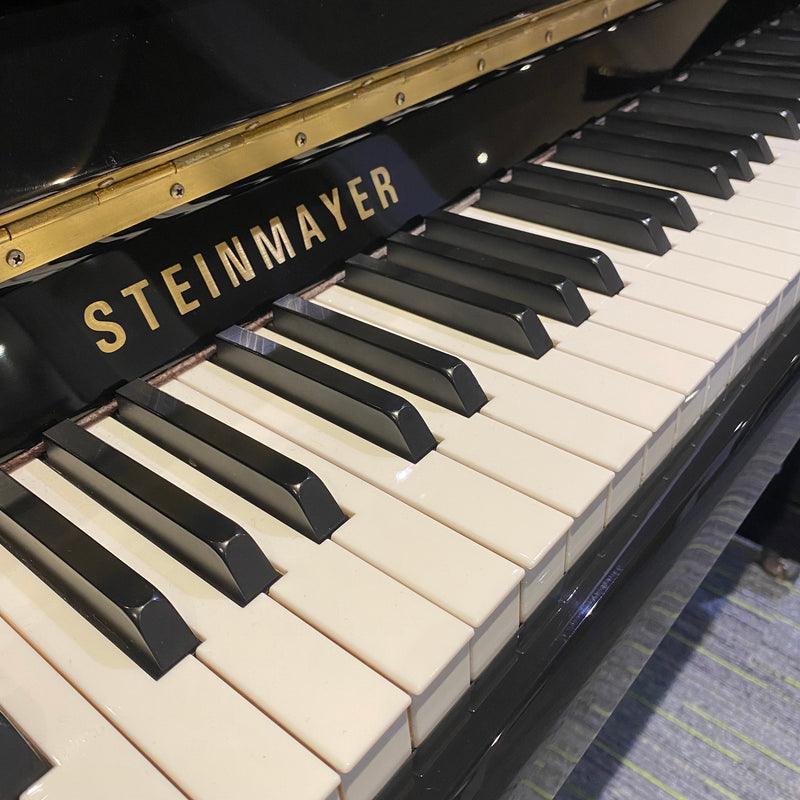 Pre-owned Steinmayer S118 upright piano in polished ebony