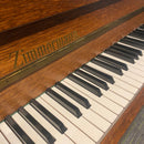 Pre-owned Zimmermann upright piano in satin mahogany