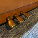 Pre-owned Yamaha E110N upright piano in cherry satin