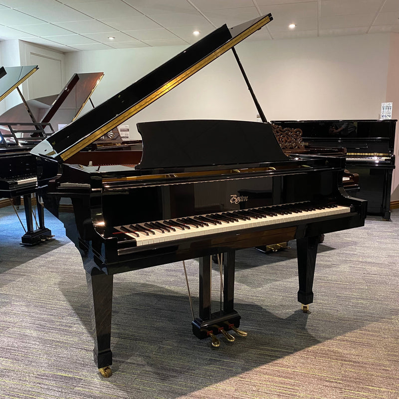 Pre-owned Boston GP156 baby grand piano in polished ebony