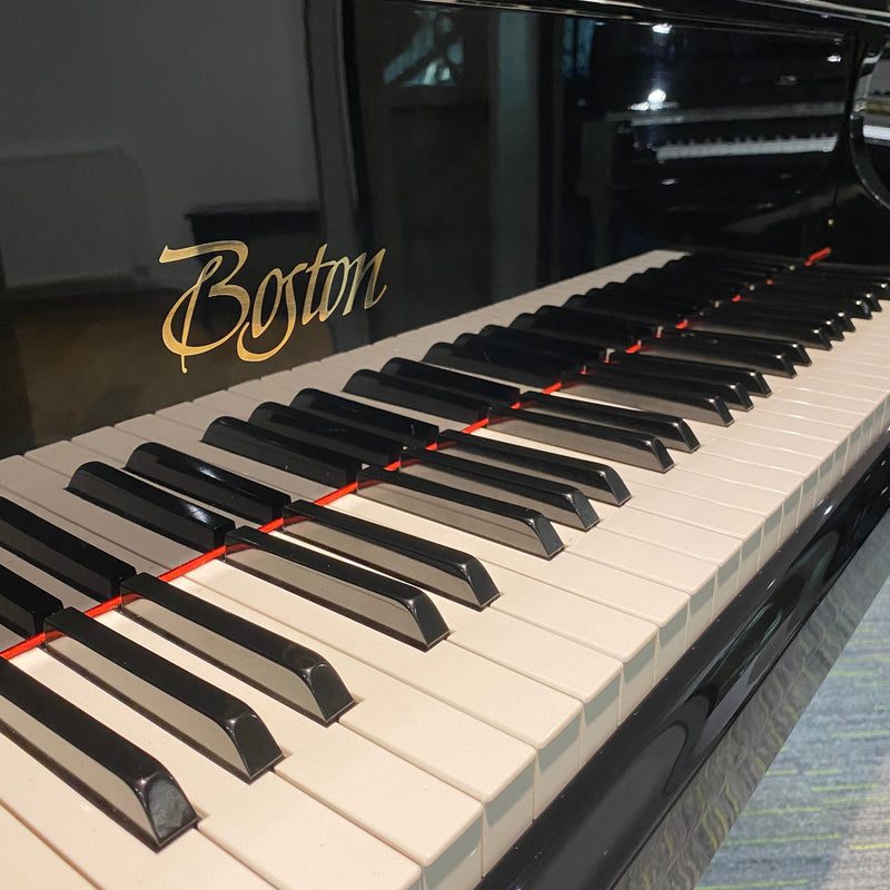 Pre-owned Boston GP156 baby grand piano in polished ebony