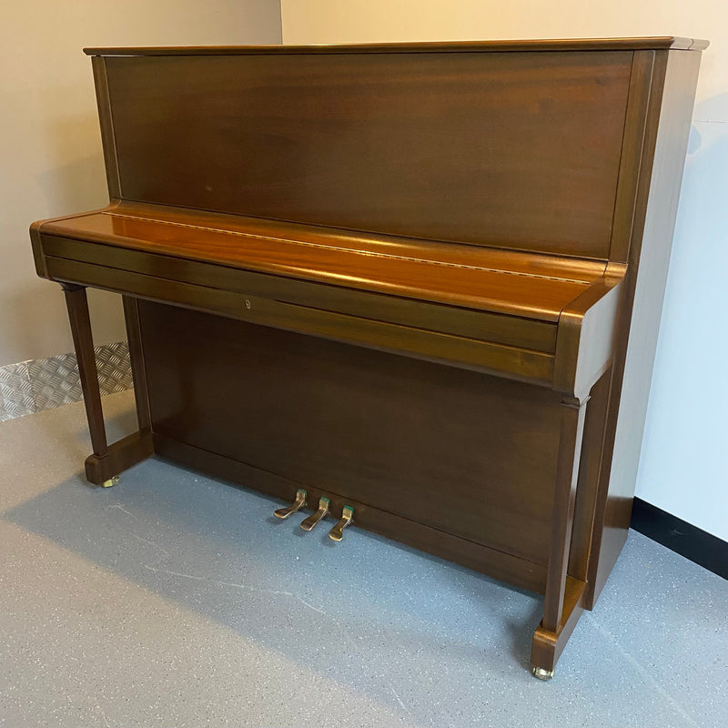 Pre-owned Welmar Model B upright piano in mahogany satin