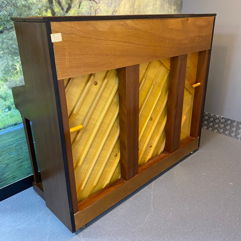 Pre-owned Welmar Model B upright piano in mahogany satin