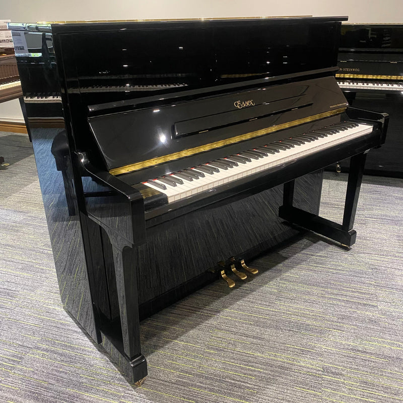 Pre-owned Steinway Essex EUP123 upright piano in polished ebony