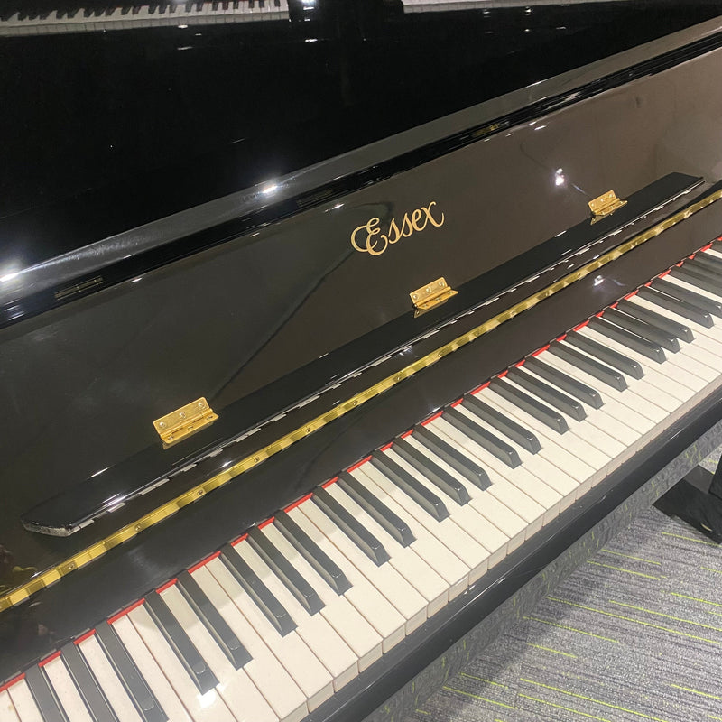 Pre-owned Steinway Essex EUP123 upright piano in polished ebony