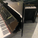 Pre-owned Steinway Essex EUP123 upright piano in polished ebony