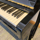 Pre-owned Hoffmann T128 upright piano in polished ebony
