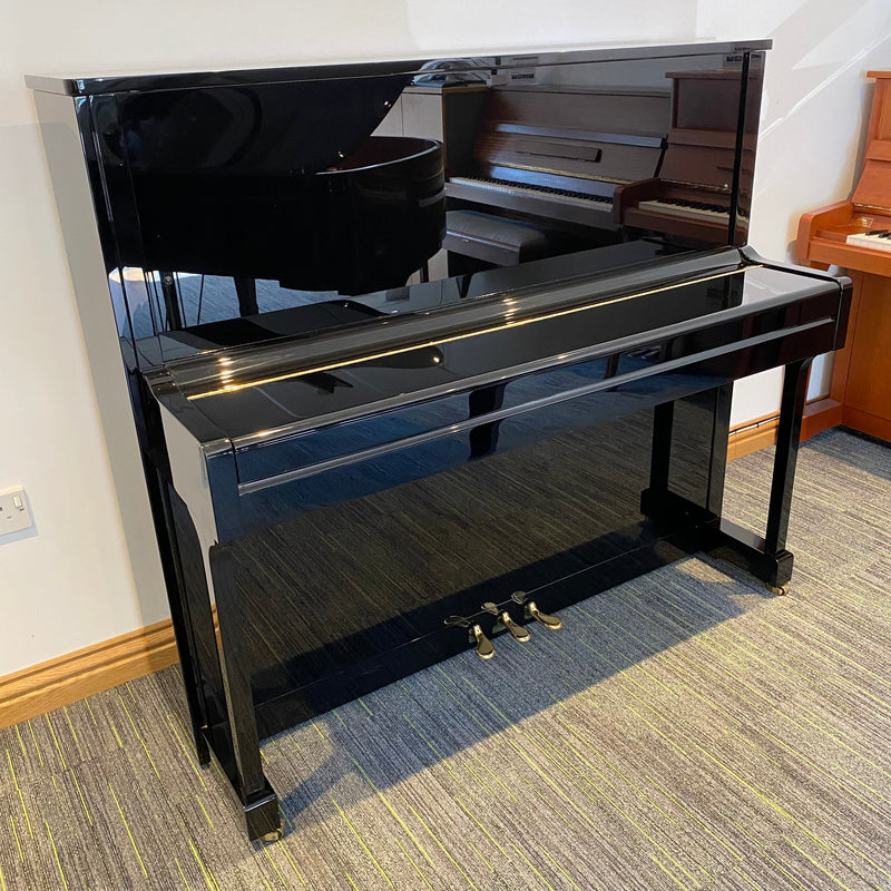 Pre-owned Hoffmann T128 upright piano in polished ebony