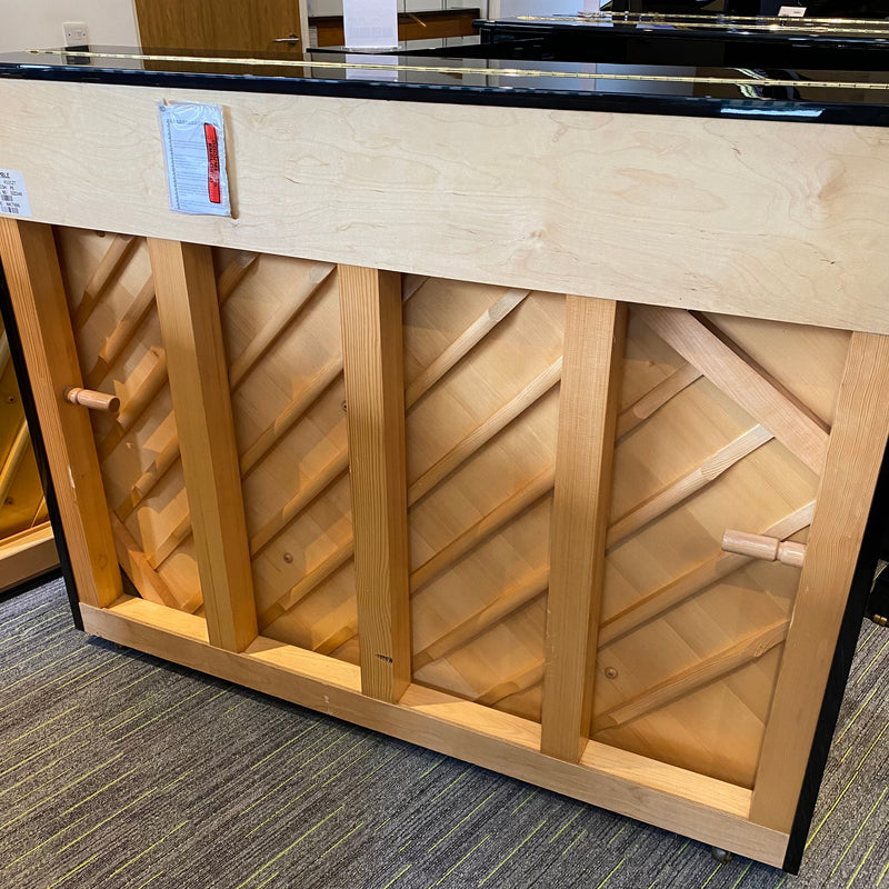 Pre-owned Kemble K121ZT upright piano in polished ebony