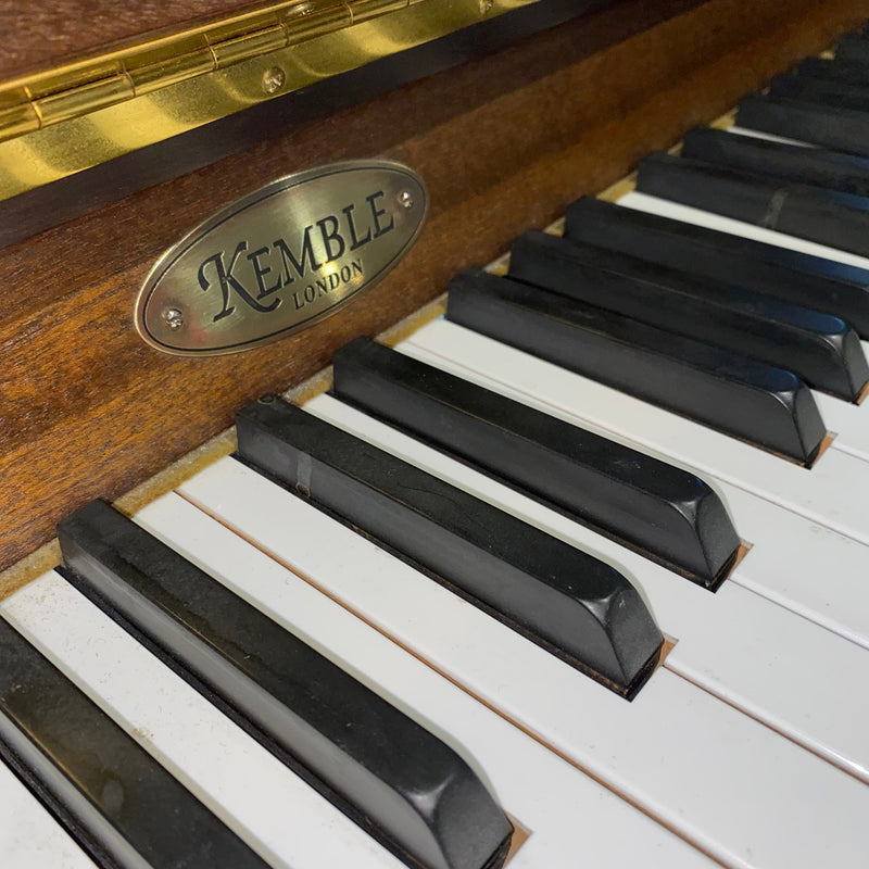 Pre-owned Kemble Studio upright piano in satin mahogany