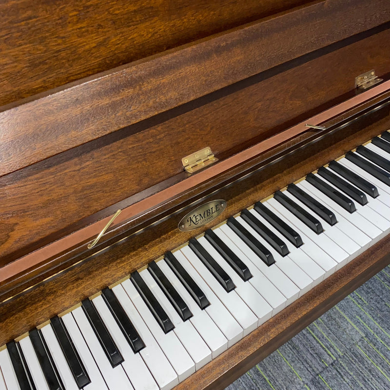 Pre-owned Kemble Studio upright piano in satin mahogany