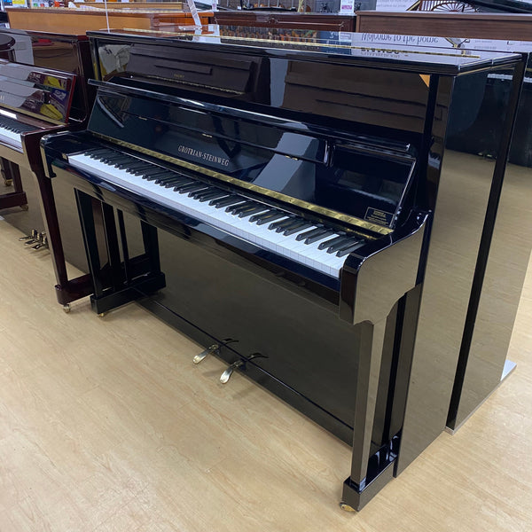 Pre-owned Grotrian Steinweg 116 upright piano in polished ebony