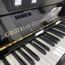 Pre-owned Grotrian Steinweg 116 upright piano in polished ebony