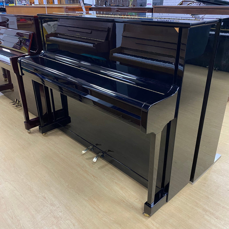 Pre-owned Grotrian Steinweg 116 upright piano in polished ebony