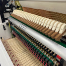 Kawai K-200 upright piano - Polished White, Silver Fittings