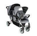 Familidoo Lightweight 3-Seater Stroller with Rain Cover