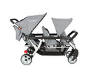 Familidoo Lightweight 3-Seater Stroller with Rain Cover