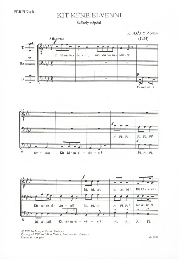 Kodaly Kit k√©ne elvenni - TBarB - A1
