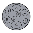 Jumbie Jam Steel Pan With Metal Z Stand - Grey Pan