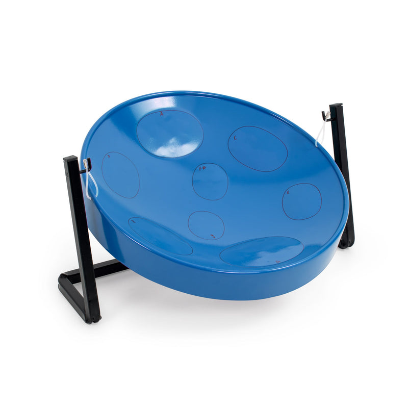 Pack Of 4 Jumbie Jam Table Top Steel Pans - Blue