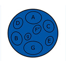 Jumbie Jam Table Top Steel Pan - Blue