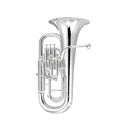 John Packer JP274 step-up Bb euphonium outfit - Silver