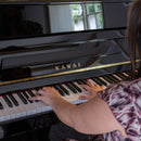 Kawai K-15 ATX3L 'Anytime X3' Upright Piano - Polished Ebony