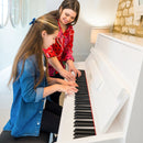 Kawai K-15E upright piano - Polished White