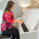 Kawai K-15E upright piano - Polished White