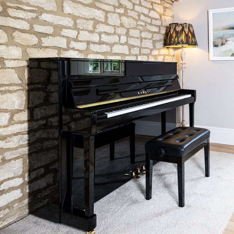 Kawai K-200 ATX4 Anytime upright piano - Polished Ebony