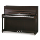 Kawai K-200 upright piano - Dark Walnut Satin, Silver Fittings