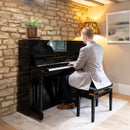 Kawai K300 upright piano - Polished Ebony, Chrome Fittings