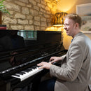 Kawai K300 upright piano - Polished Ebony, Chrome Fittings