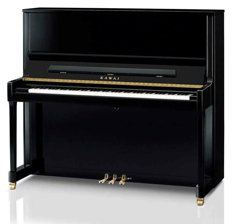 Kawai K-600 upright piano in polished ebony - Standard model