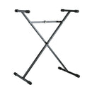 K&M X frame single braced height adjustable keyboard stand